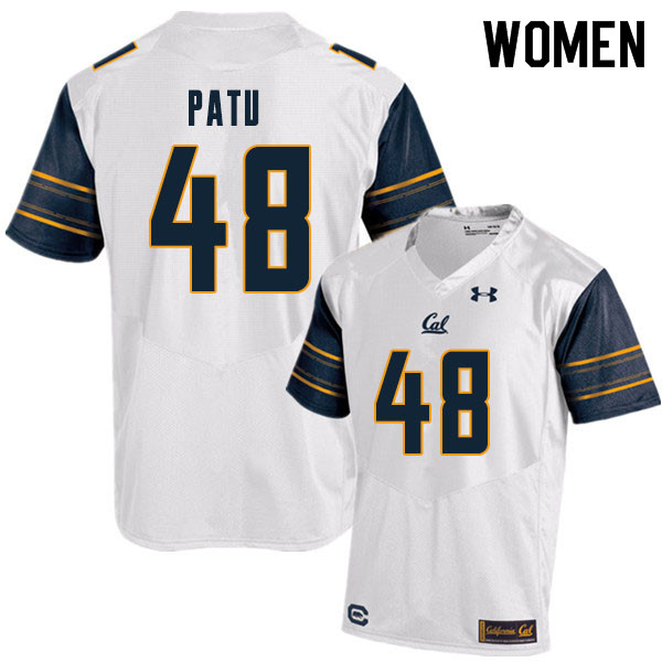 Women #48 Orin Patu Cal Bears College Football Jerseys Sale-White